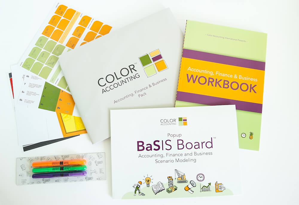 Color Accounting BASIS Board collection of BASIS accounting workshop resources and books
